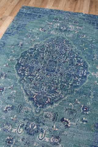 Momeni Amelia AM-02 Denim Area Rug Corner Shot Feature