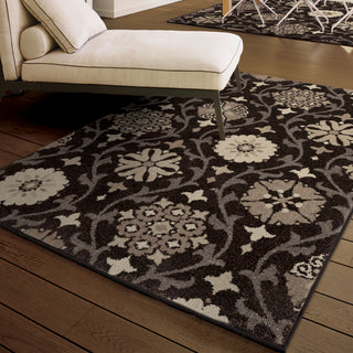 Orian Rugs American Classics Borrego Black Area Rug Room Scene Feature