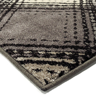 Orian Rugs American Classics Wilkes Plaid Gray Area Rug Corner Shot