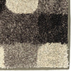 Orian Rugs American Classics Frisco Squares Gray Area Rug Close Up