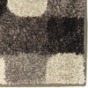 Orian Rugs American Classics Frisco Squares Gray Area Rug Close Up