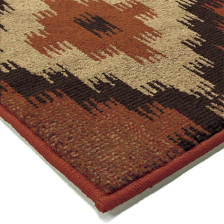 Orian Rugs American Classics Mayan Pyramid Multi Area Rug Corner Shot