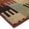 Orian Rugs American Classics Wichita Red Multi Area Rug Corner Shot