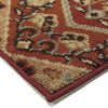 Orian Rugs American Classics Chevron Paisley Multi Area Rug Corner Shot