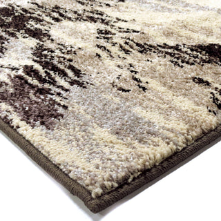 Orian Rugs American Heritage Distressed Chevron Gray Area Rug Corner Image