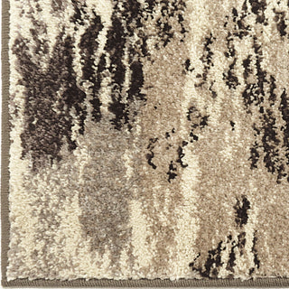 Orian Rugs American Heritage Distressed Chevron Gray Area Rug Close up