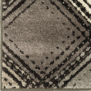 Orian Rugs American Heritage Soho Diamonds Black Area Rug Close up