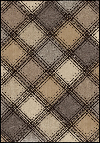 Orian Rugs American Heritage Soho Diamonds Black Area Rug main image