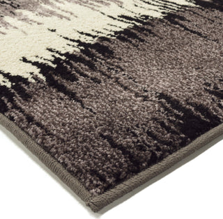 Orian Rugs American Heritage Brushed Waves Gray Area Rug Corner Image