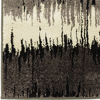 Orian Rugs American Heritage Brushed Waves Gray Area Rug Close up