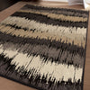 Orian Rugs American Heritage Brushed Waves Gray Area Rug Lifestyle Image Feature
