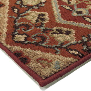 Orian Rugs American Heritage Paisley Point Rouge Area Rug Corner Image