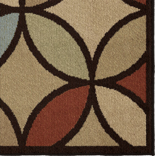 Orian Rugs American Heritage Funhouse Multi-black Area Rug Close up