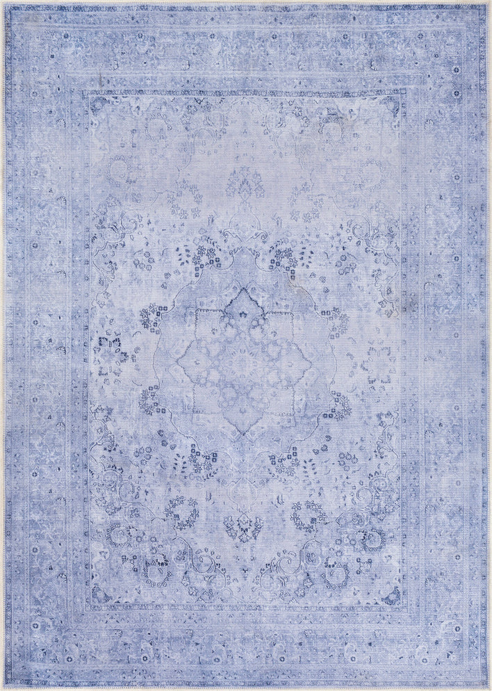 Surya Amelie AML-2304 Lavender Dark Blue Denim Area Rug Mirror main image