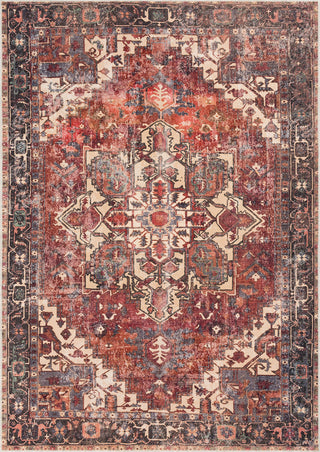 Surya Amelie AML-2308 Rust Dark Green Butter Denim Purple Rose Grass Olive Clay Area Rug Mirror main image