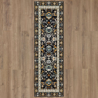 Karastan Zephyr Amphora Black Area Rug Main Image