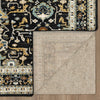 Karastan Zephyr Amphora Black Area Rug Back Image