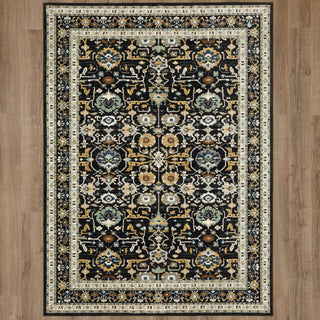 Karastan Zephyr Amphora Black Area Rug Main Image