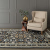 Karastan Zephyr Amphora Black Area Rug Lifestyle Image