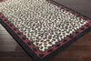 Surya Amour AMR-8004 Black Hand Tufted Area Rug by Florence de Dampierre 5x8 Corner