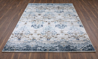 Dalyn Antigua AN11 Blue Area Rug On Wood 