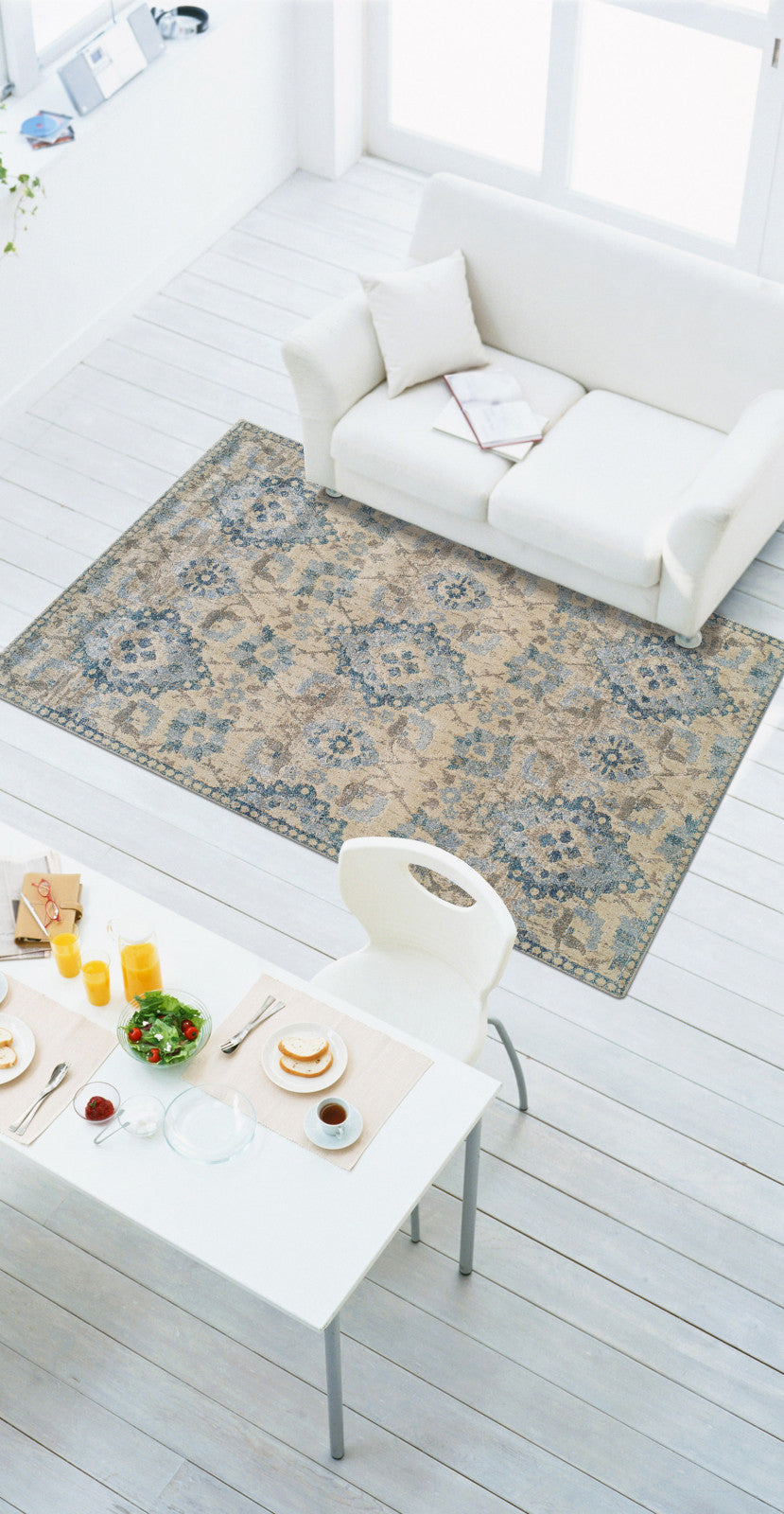 Dalyn Antigua AN5 Linen Area Rug Lifestyle Image Feature