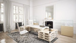 Dalyn Antigua AN6 Grey Area Rug Lifestyle Image Feature