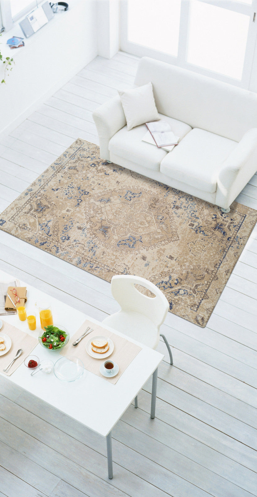 Dalyn Antigua AN7 Linen Area Rug Room Scene Featured 