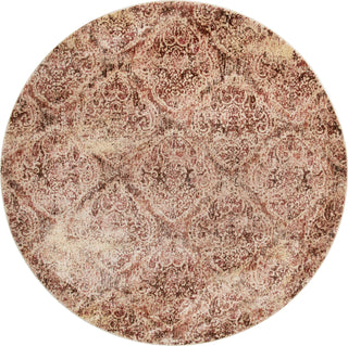 Loloi Anastasia AF-19 Tobacco / Ant Ivory Area Rug Round Image