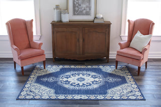 Momeni Anatolia ANA-3 Navy Area Rug Room Image Feature