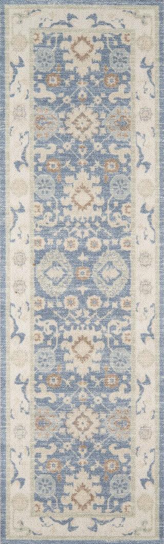 Momeni Anatolia ANA-7 Light Blue Area Rug Runner Image