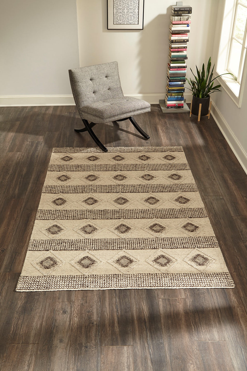 Momeni Andes AND-6 Beige Area Rug Room Image Feature