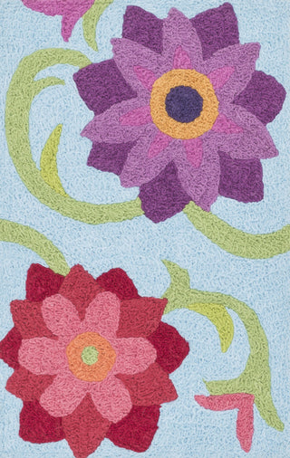 Loloi Angelou HAN07 Light Blue / Berry Area Rug Main