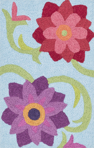 Loloi Angelou HAN07 Light Blue / Berry Area Rug main image