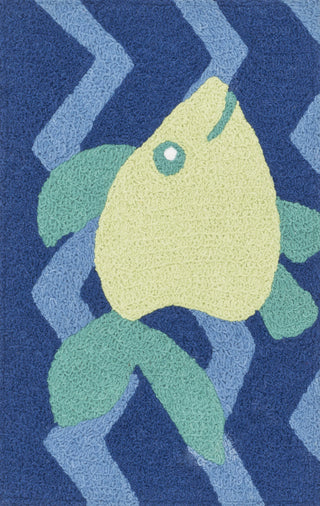 Loloi Angelou HAN09 Blue / Yellow Area Rug Main