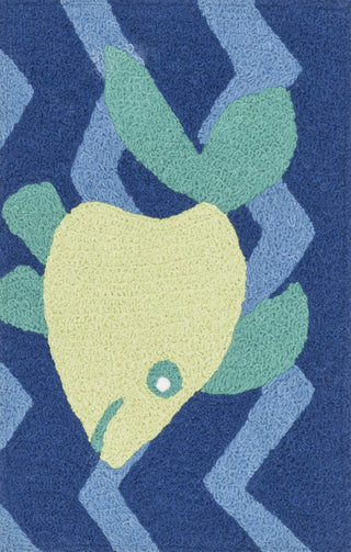 Loloi Angelou HAN09 Blue / Yellow Area Rug main image