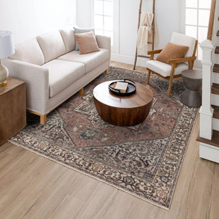 Karastan Echo Angelino Pudra Area Rug Lifestyle Image