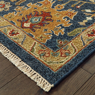 Tommy Bahama Angora 12307 Blue Rust Area Rug