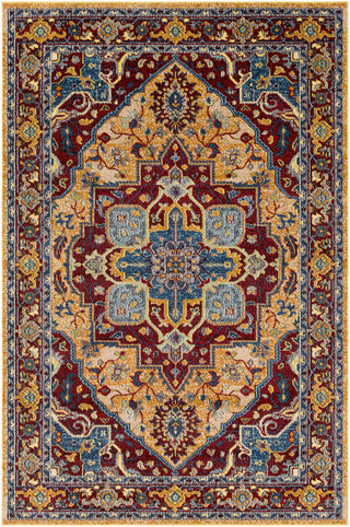 Surya Anika ANI-1002 Red/Black Area Rug 5'3'' X 7'3''