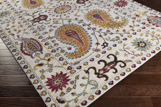 Surya Anika ANI-1010 White/Brown Area Rug Closeup