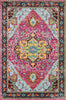 Surya Anika ANI-1029 Bright Pink Red Aqua Dark Blue Saffron Burnt Orange White Black Beige Area Rug main image