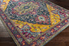 Surya Anika ANI-1030 Teal Aqua Dark Blue Saffron Bright Pink Red White Beige Area Rug Corner Image