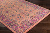 Surya Anika ANI-1031 Bright Pink Red Saffron Sky Blue Teal White Grass Green Black Area Rug Corner Image