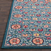 Surya Anika ANI-1032 Teal Dark Blue Bright Red Pink Saffron White Beige Camel Burnt Orange Area Rug Detail Image