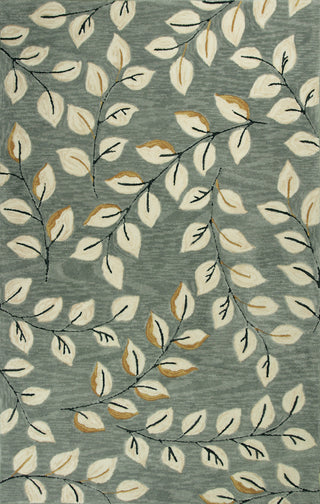 KAS Anise 2405 Grey Leaves Area Rug main image