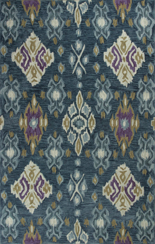 KAS Anise 2412 Blue Allover Ikat Area Rug main image