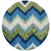 KAS Anise 2420 Blue/Green Chevron Area Rug 