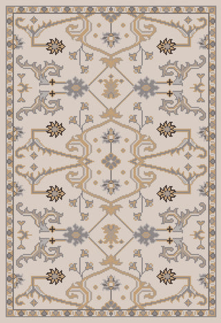 Andromeda ANM-1000 White Machine Woven Area Rug by Surya 2' X 2'9''