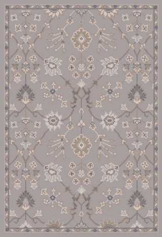 Andromeda ANM-1002 Gray Machine Woven Area Rug by Surya 2' X 2'9''