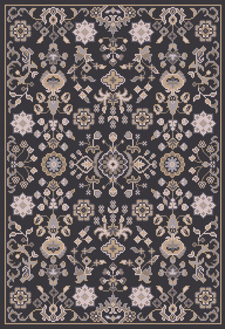 Andromeda ANM-1003 Gray Machine Woven Area Rug by Surya 2' X 2'9''